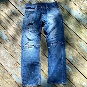 Vintage Levis 514 authentically destroyed